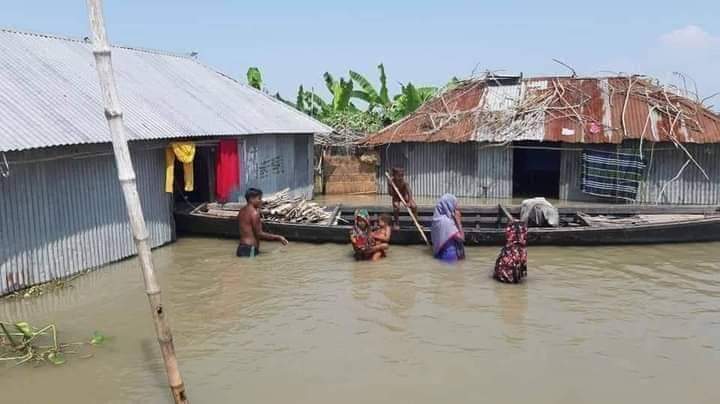 সাঘাটায় ৫টি ইউনিয়ন পানি বন্দি, জন দূর্ভোগে এলাকাবাসী